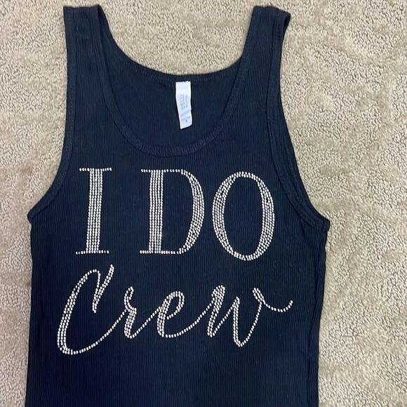 Women’s Medium Black I Do Crew Tank Top for the Wedding Party! - Picture 5 of 6